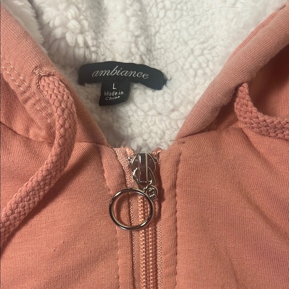 Sherpa Lined Cropped Hoodie - Picture 4 of 7